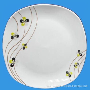 Porcelain Square Plate 10.5''inch
